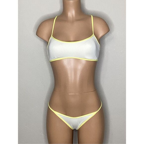 New. L*SPACE white and yellow bikini. Medium . Retails. $198 - Picture 5 of 12